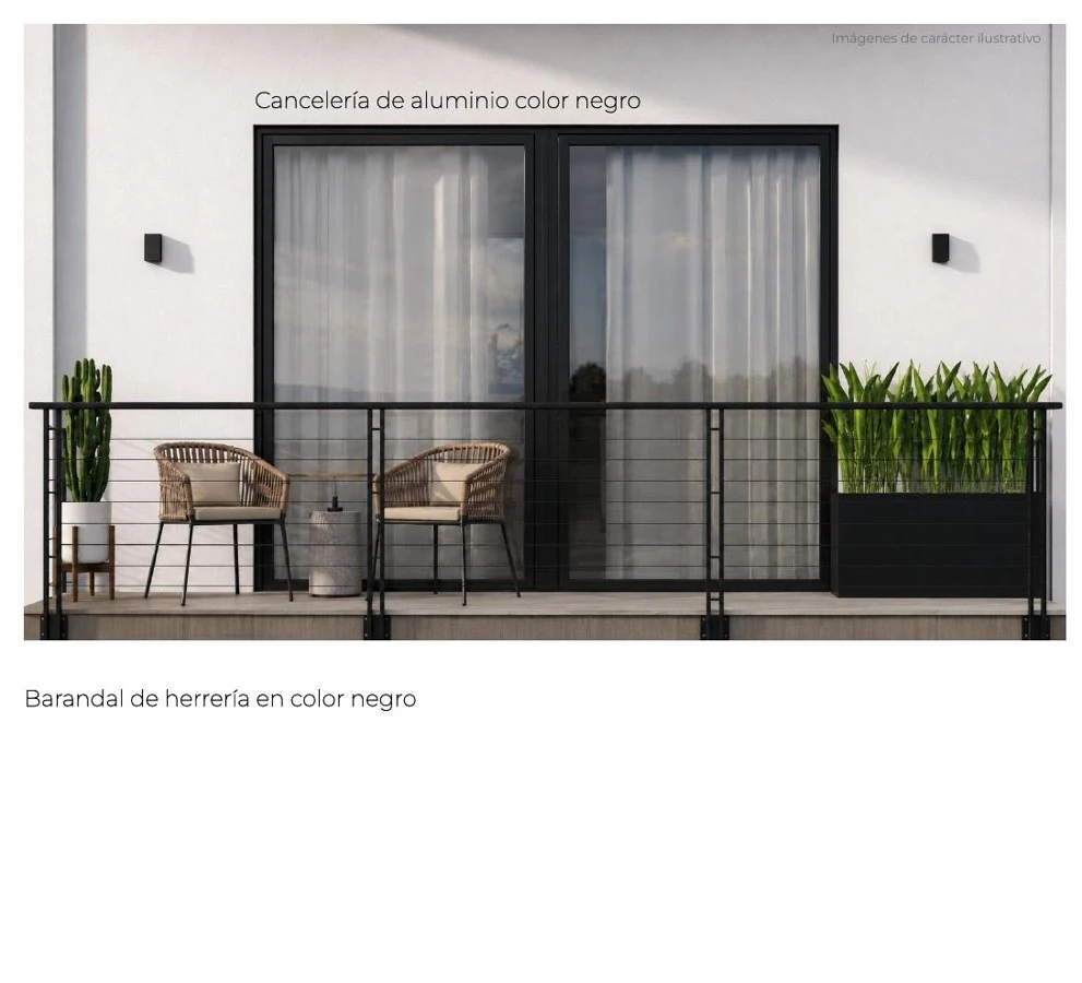 Cancelería y herrería exterior de Abasolo Residence